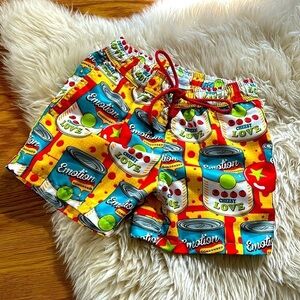 KRIO COLOR Tomato Can Emotion Swimming Trunks in Yellow cheesy love small